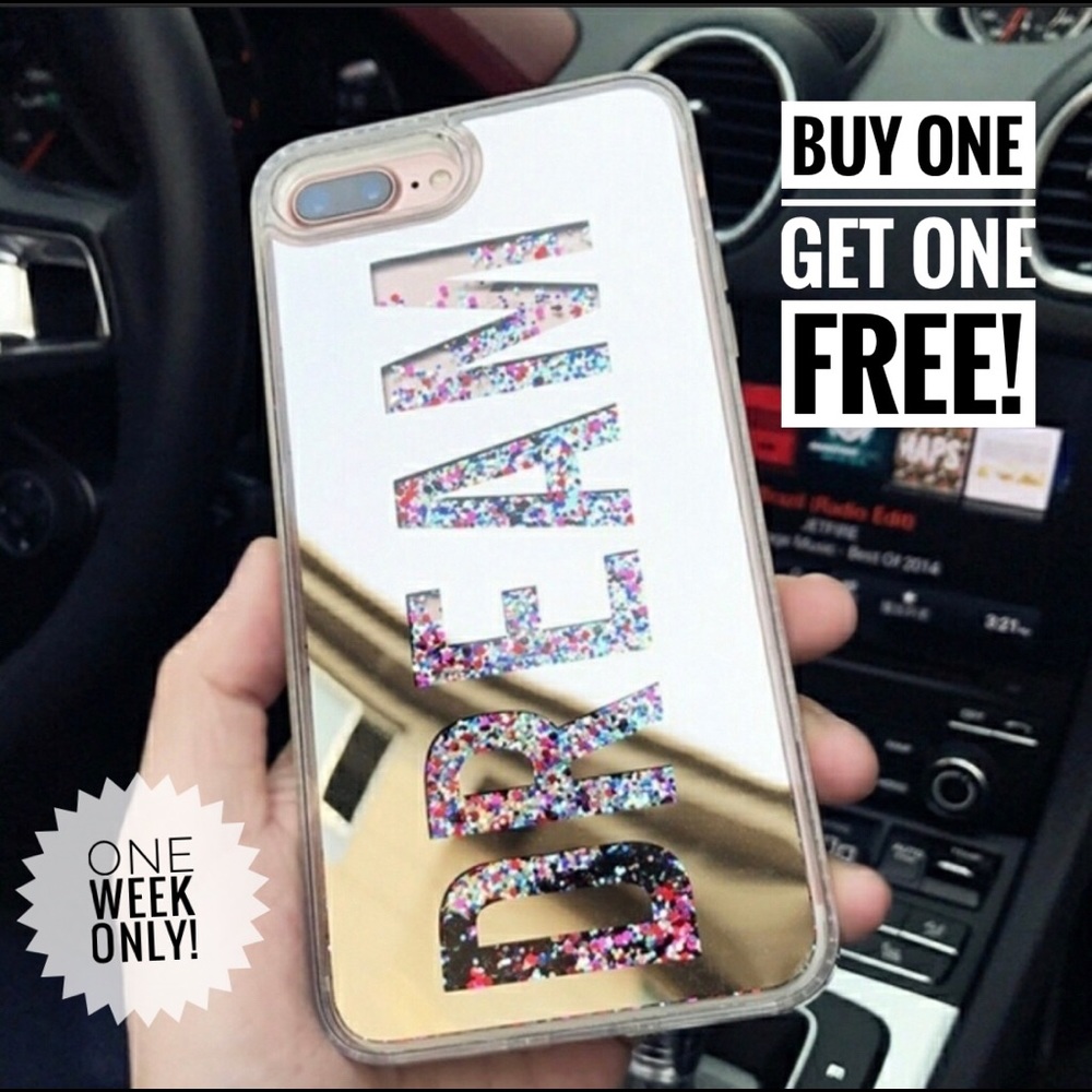 Iphone dream mirror glitter case